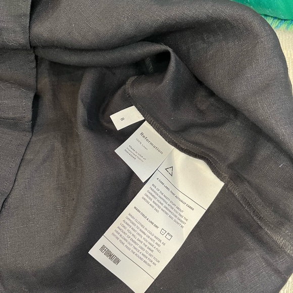 Reformation Linen Gingham dress. Size 8 - Picture 7 of 7